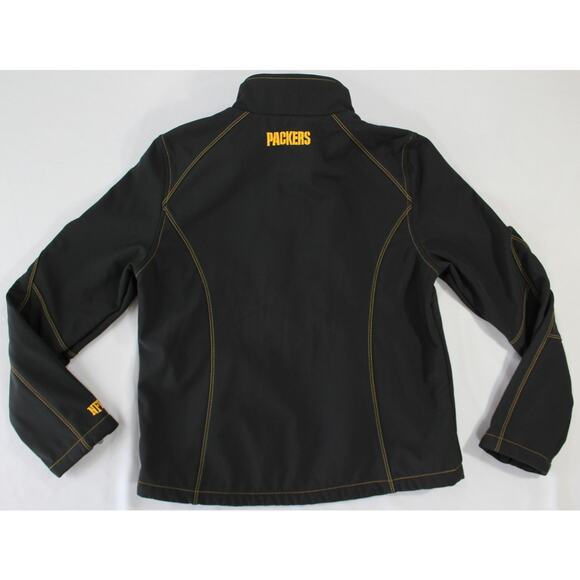 Green Bay Packers Women’s NFL Team Apparel Softshell Jacket Medium Black - Picture 3 of 13